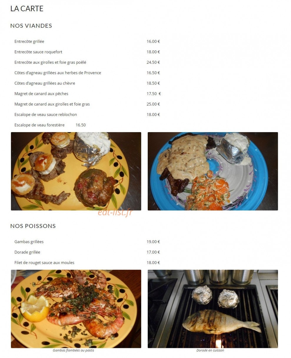 Le Grillon — carte page 2