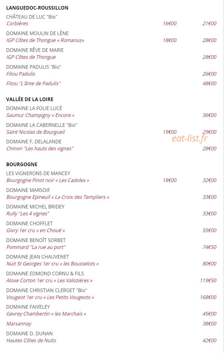 L'Õ à la bouche — carte page 5