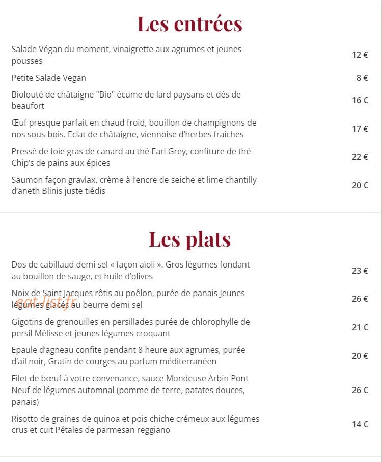 L'Õ à la bouche — carte page 1