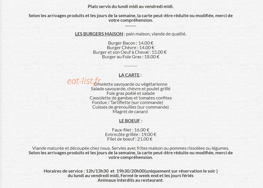 La Cabrière — carte page 1