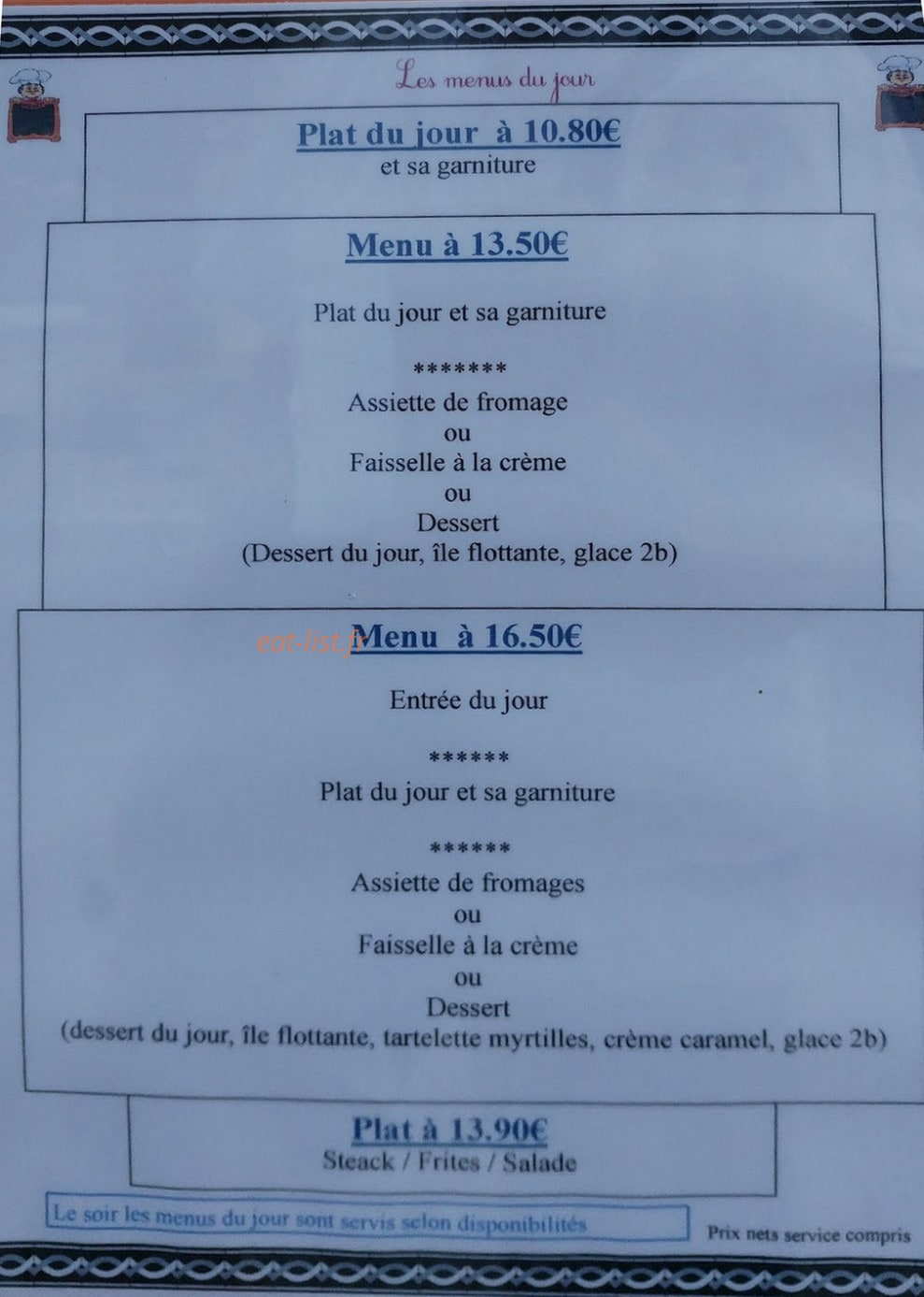 La Sabaudia — carte page 3