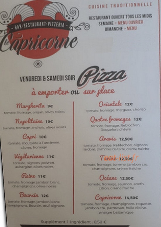 Le Capricorne — carte page 1