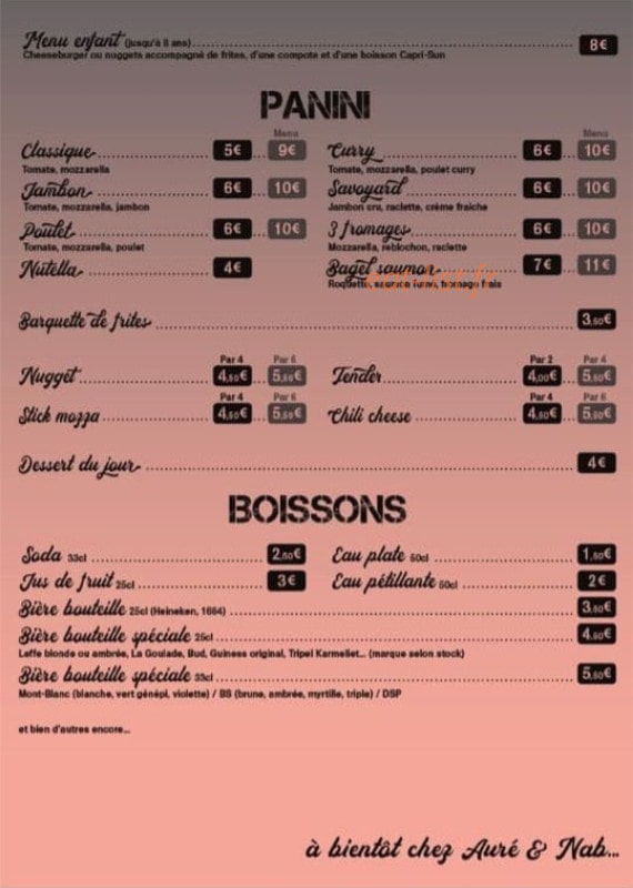 L'exquise — carte page 2