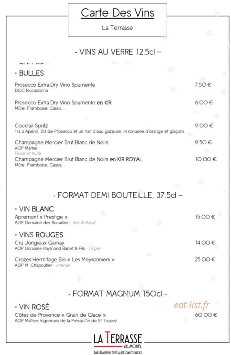 La Terrasse — carte page 11