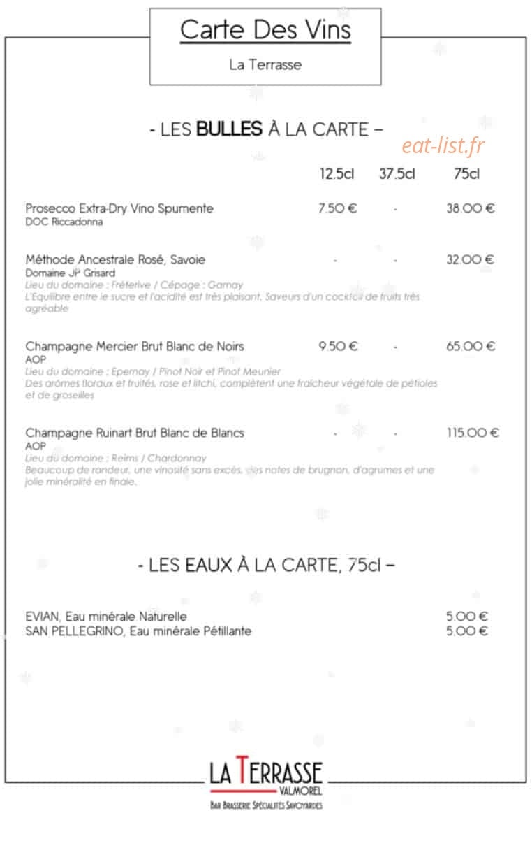 La Terrasse — carte page 20