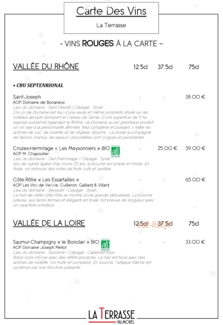 La Terrasse — carte page 17