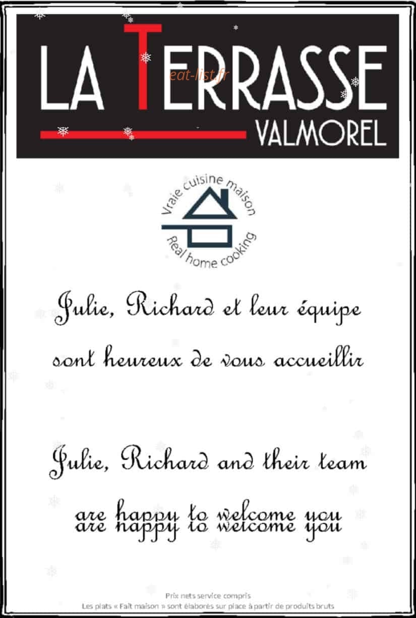 La Terrasse — carte page 1