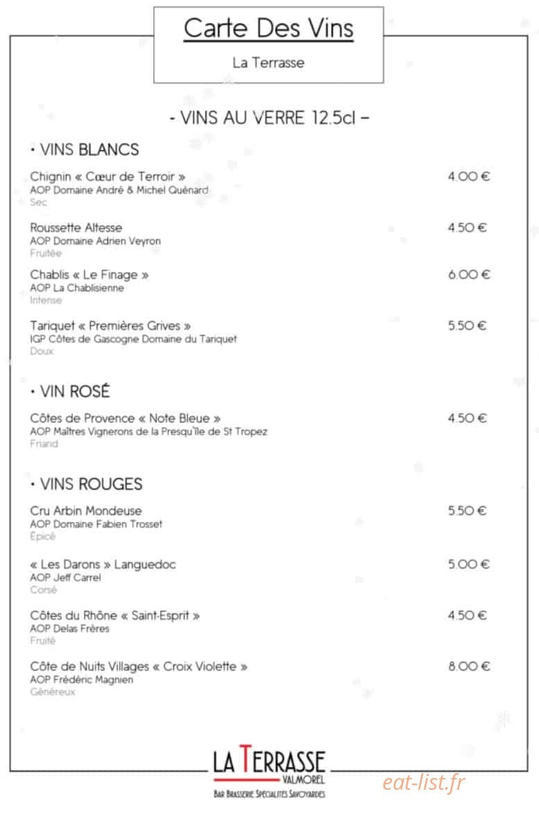 La Terrasse — carte page 10
