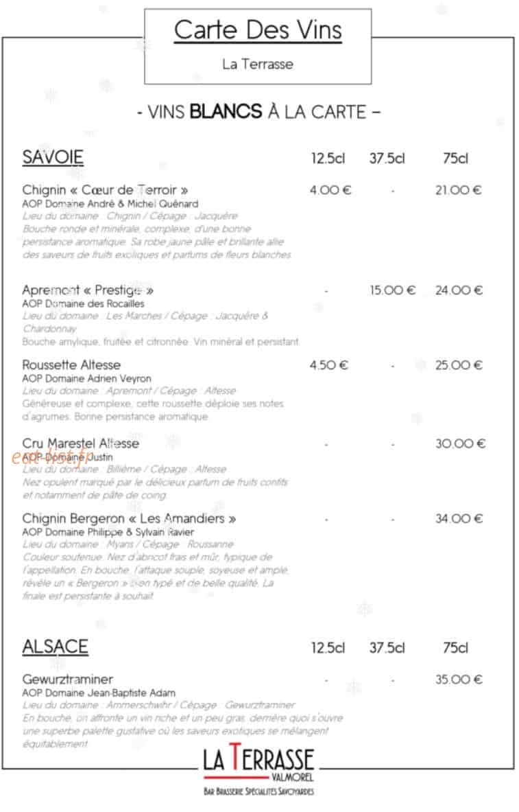 La Terrasse — carte page 12