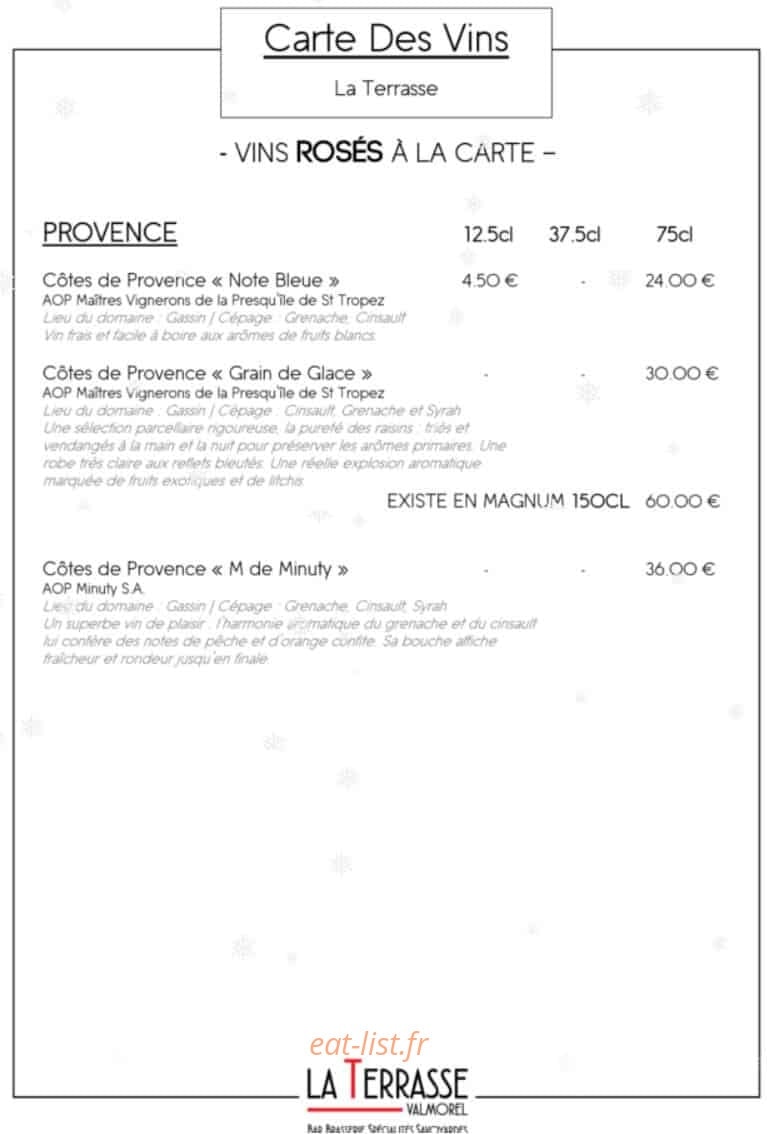 La Terrasse — carte page 14