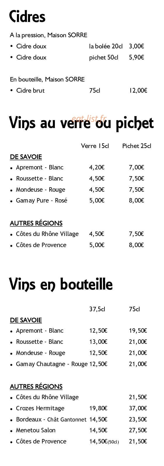 Café Léo — carte page 5