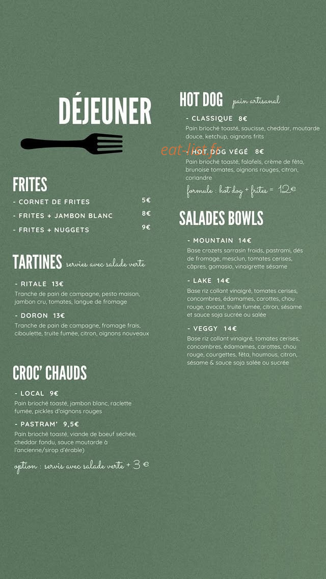 La Cabane de Marcôt — carte page 1