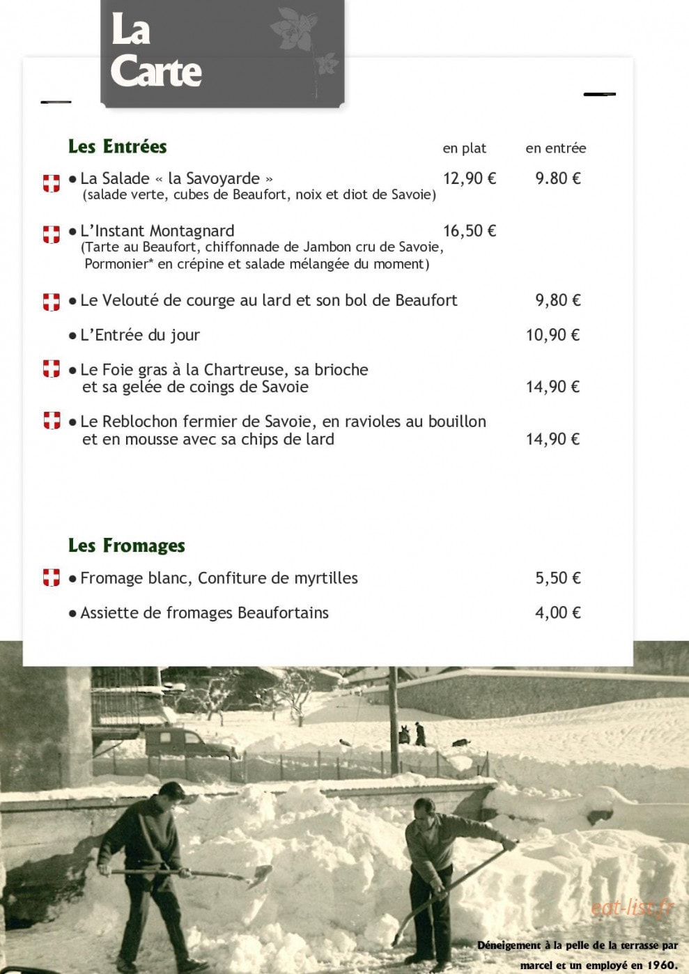La Table de Joséphine — carte page 6