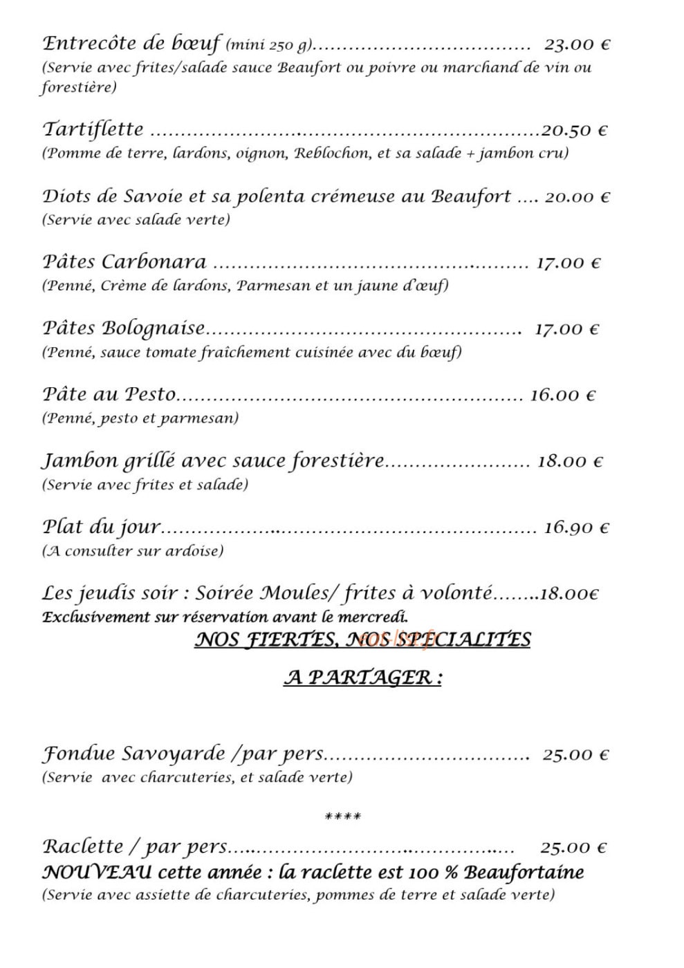 La terrasse d'ISA — carte page 1
