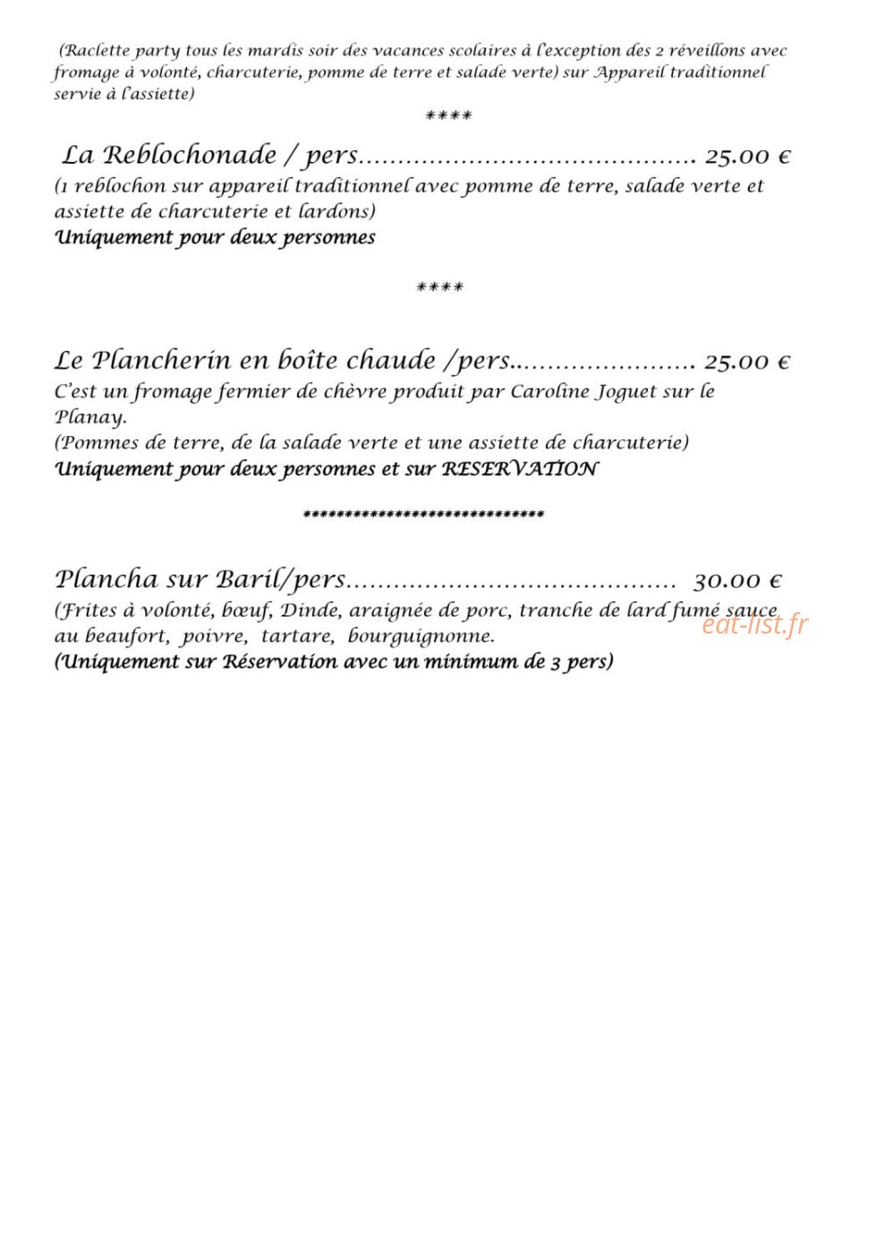 La terrasse d'ISA — carte page 3
