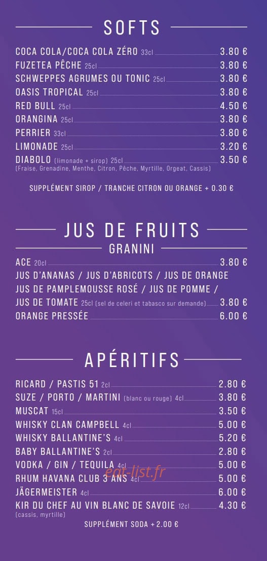 La terrasse d'ISA — carte page 9