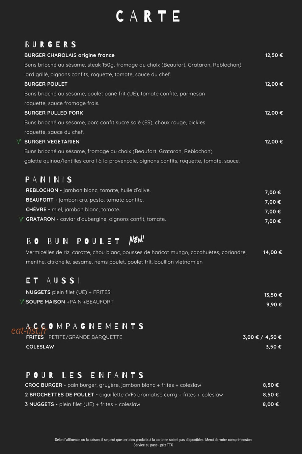 Le Passenger — carte page 1