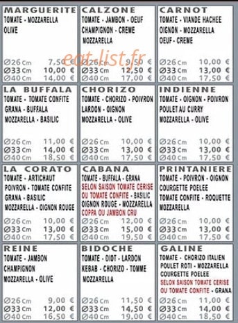 Anzio Pizza — carte page 2