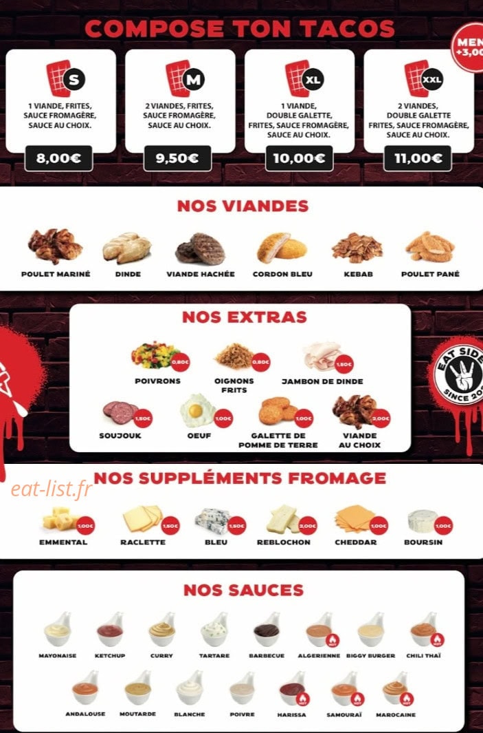 Eat Side II — carte page 4