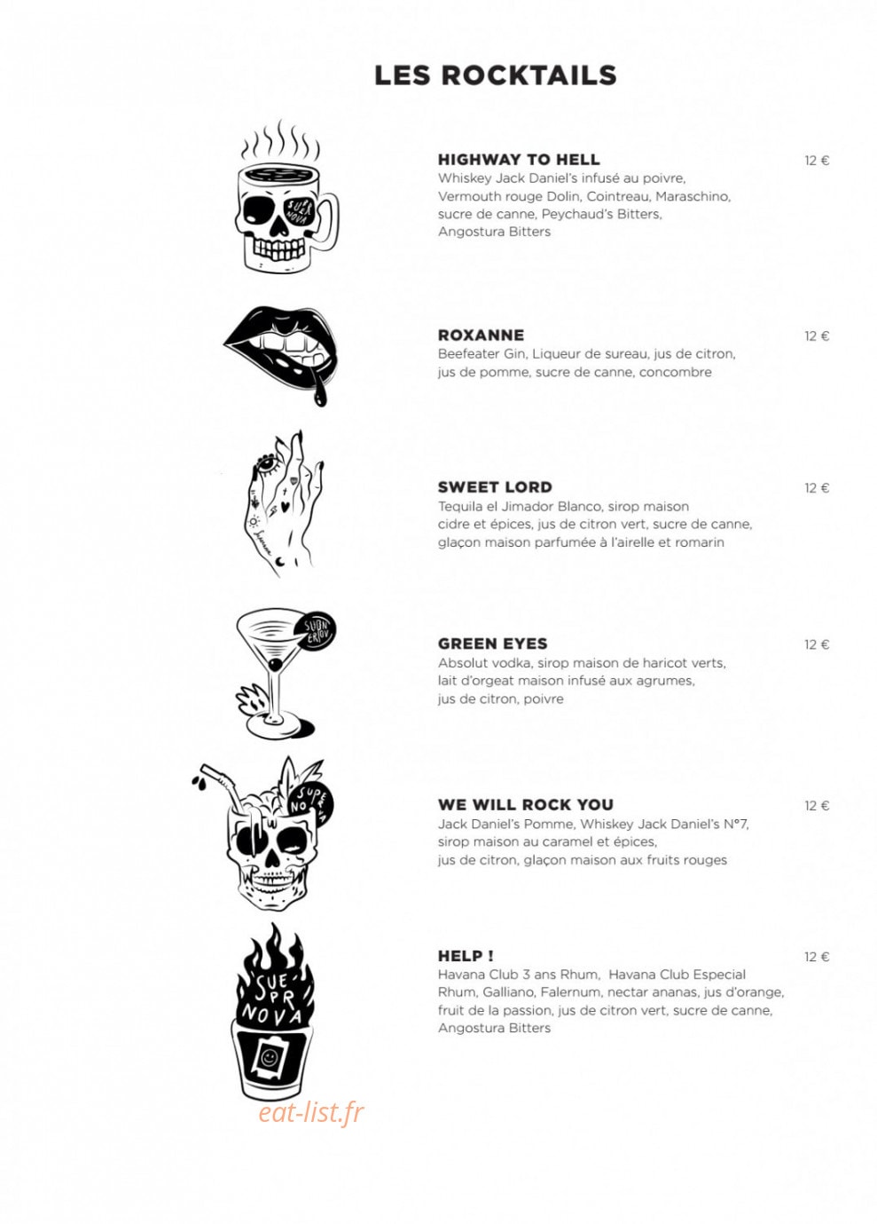 Le Supernova — carte page 11