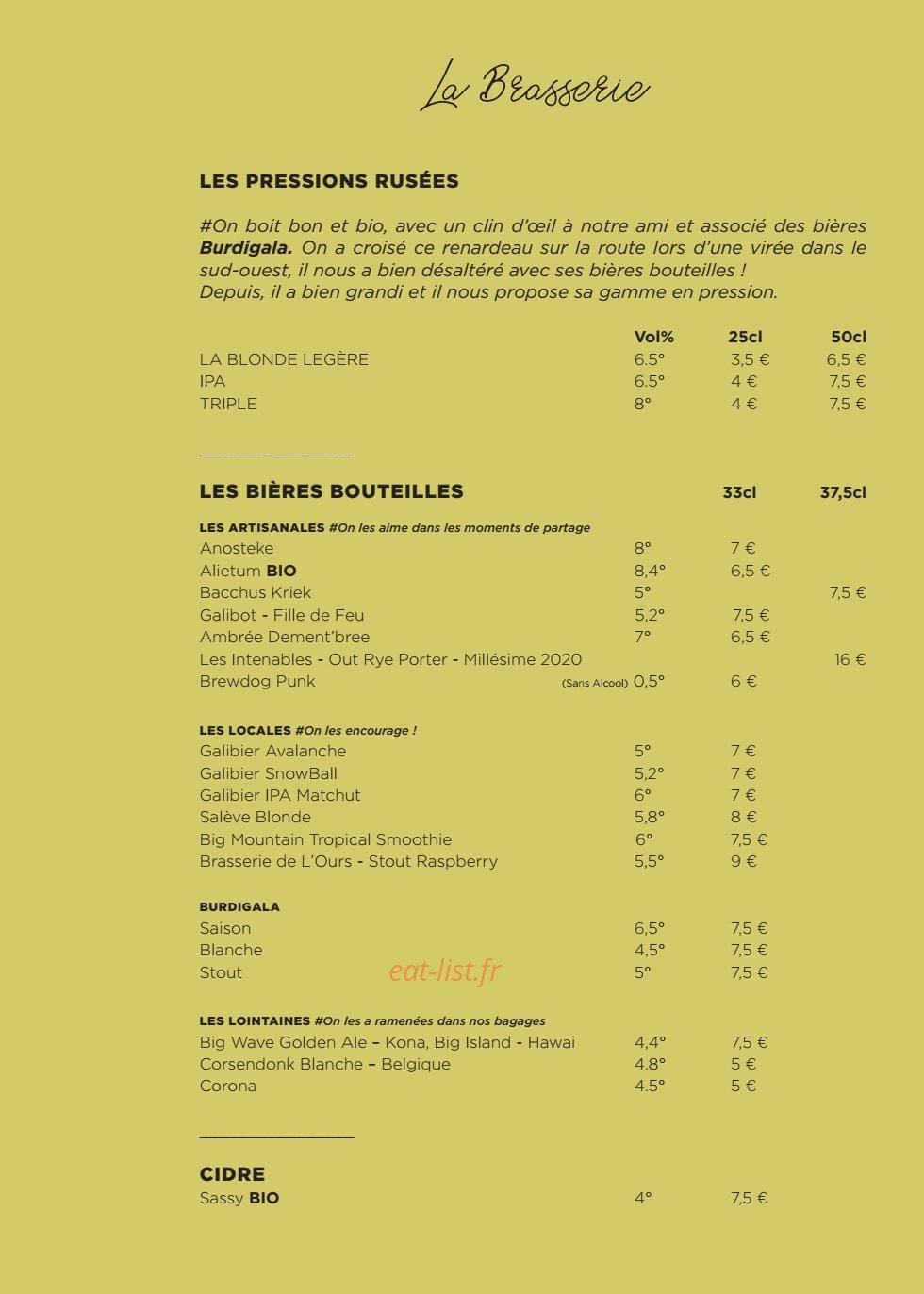 Le Supernova — carte page 6