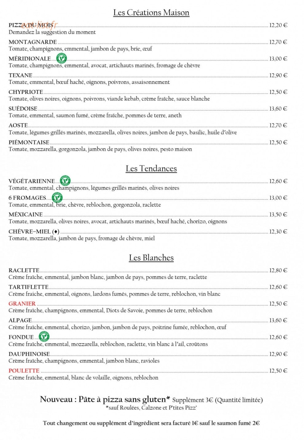 Pizza Pepone — carte page 3