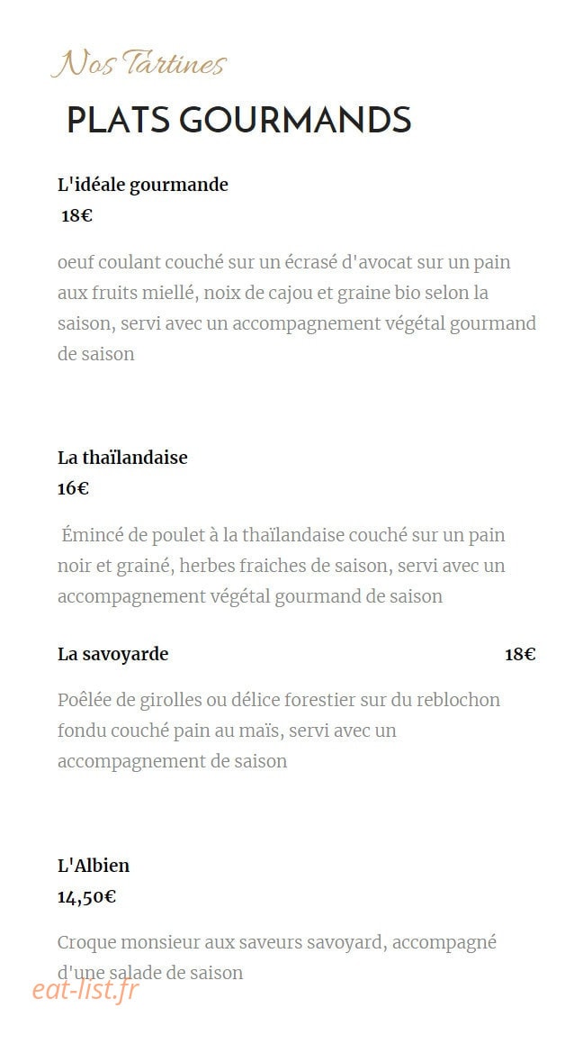 L'Amuse Gueule — carte page 5