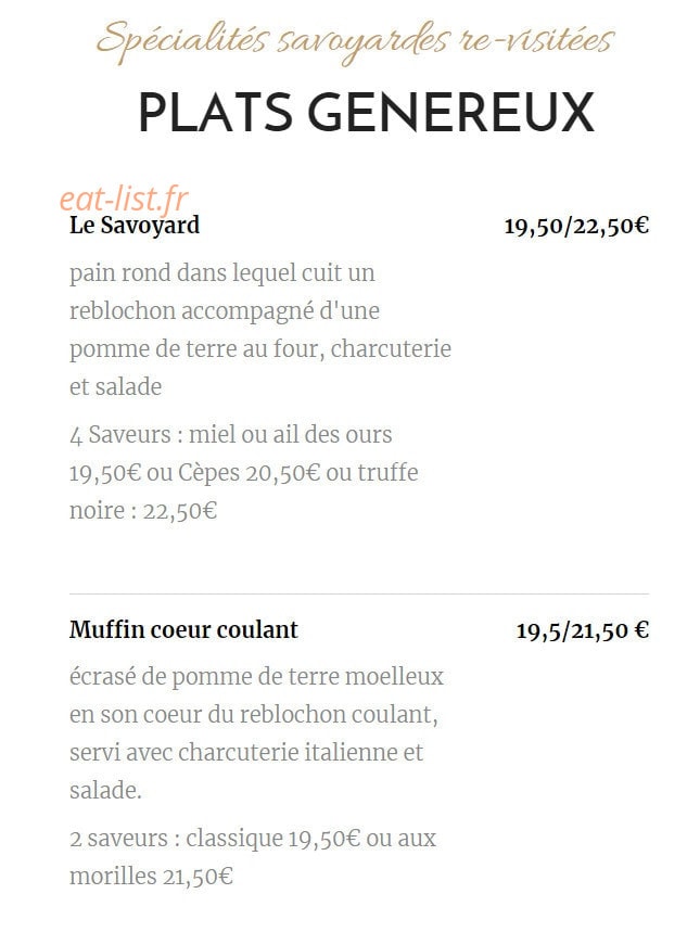 L'Amuse Gueule — carte page 1