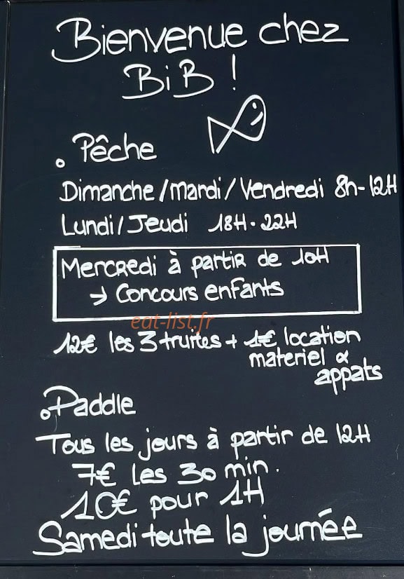 Chez Bib — carte page 1