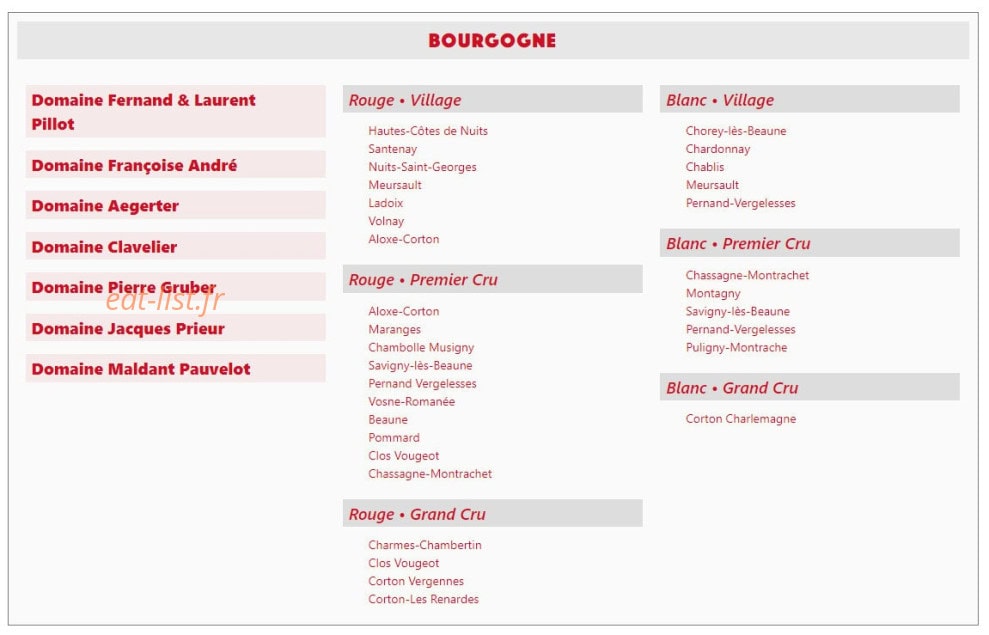 Chez Marcel & Fonsine — carte page 5