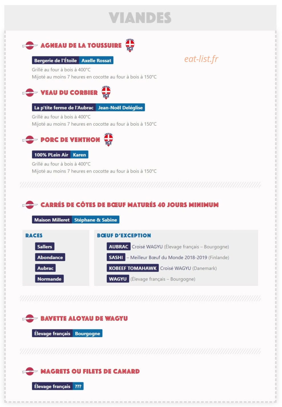 Chez Marcel & Fonsine — carte page 2