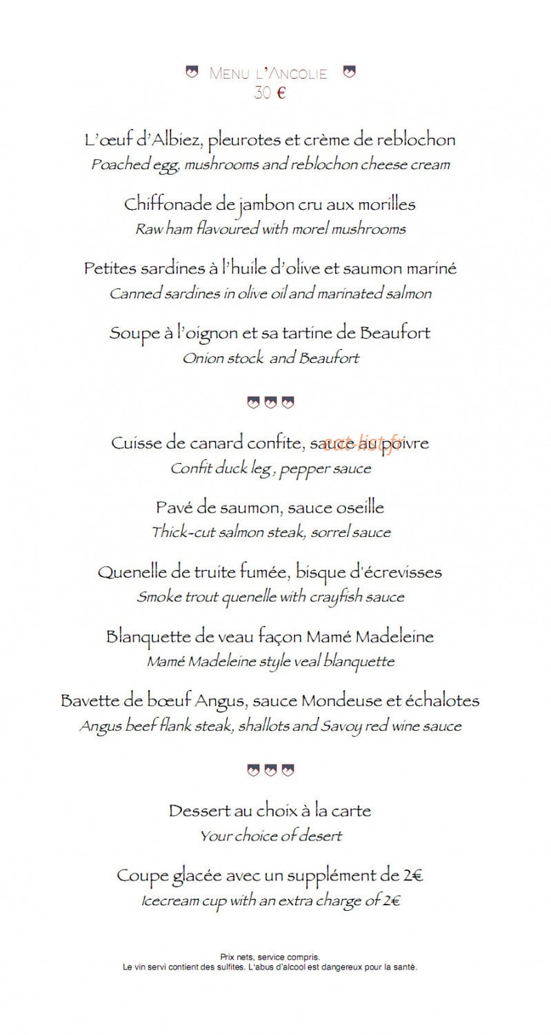 L'Ancolie — carte page 7