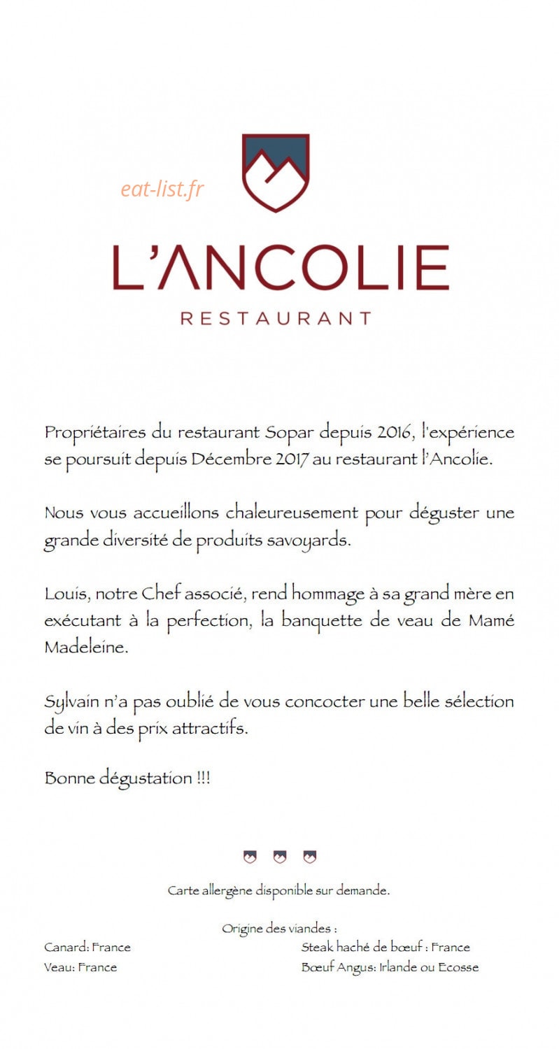 L'Ancolie — carte page 1