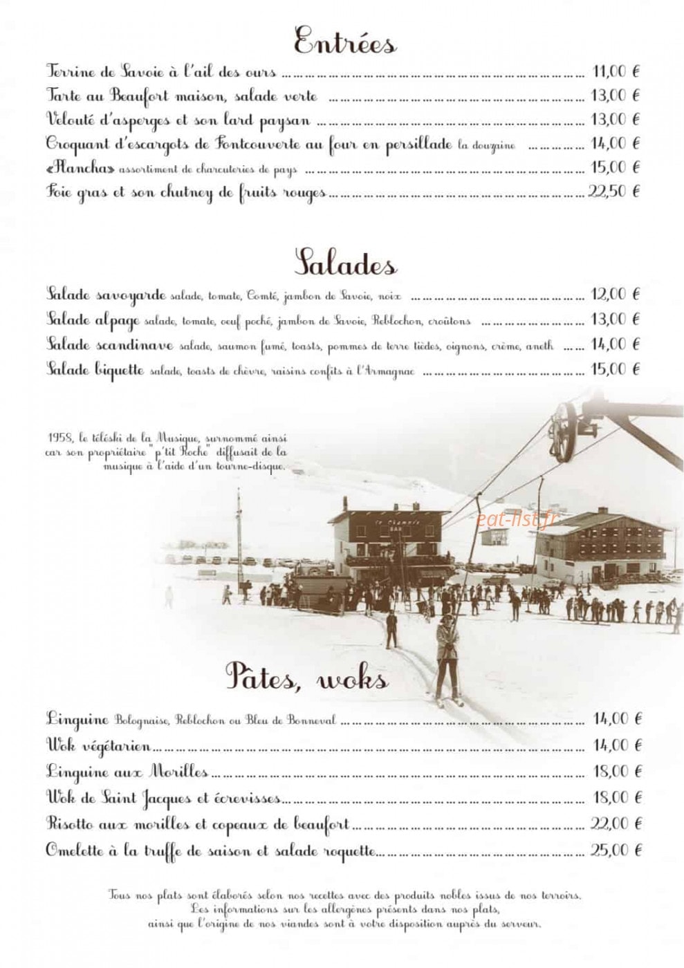 Le Chamois — carte page 7