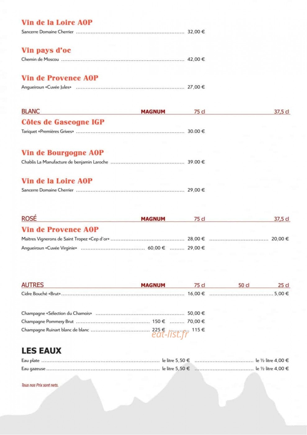 Le Chamois — carte page 24