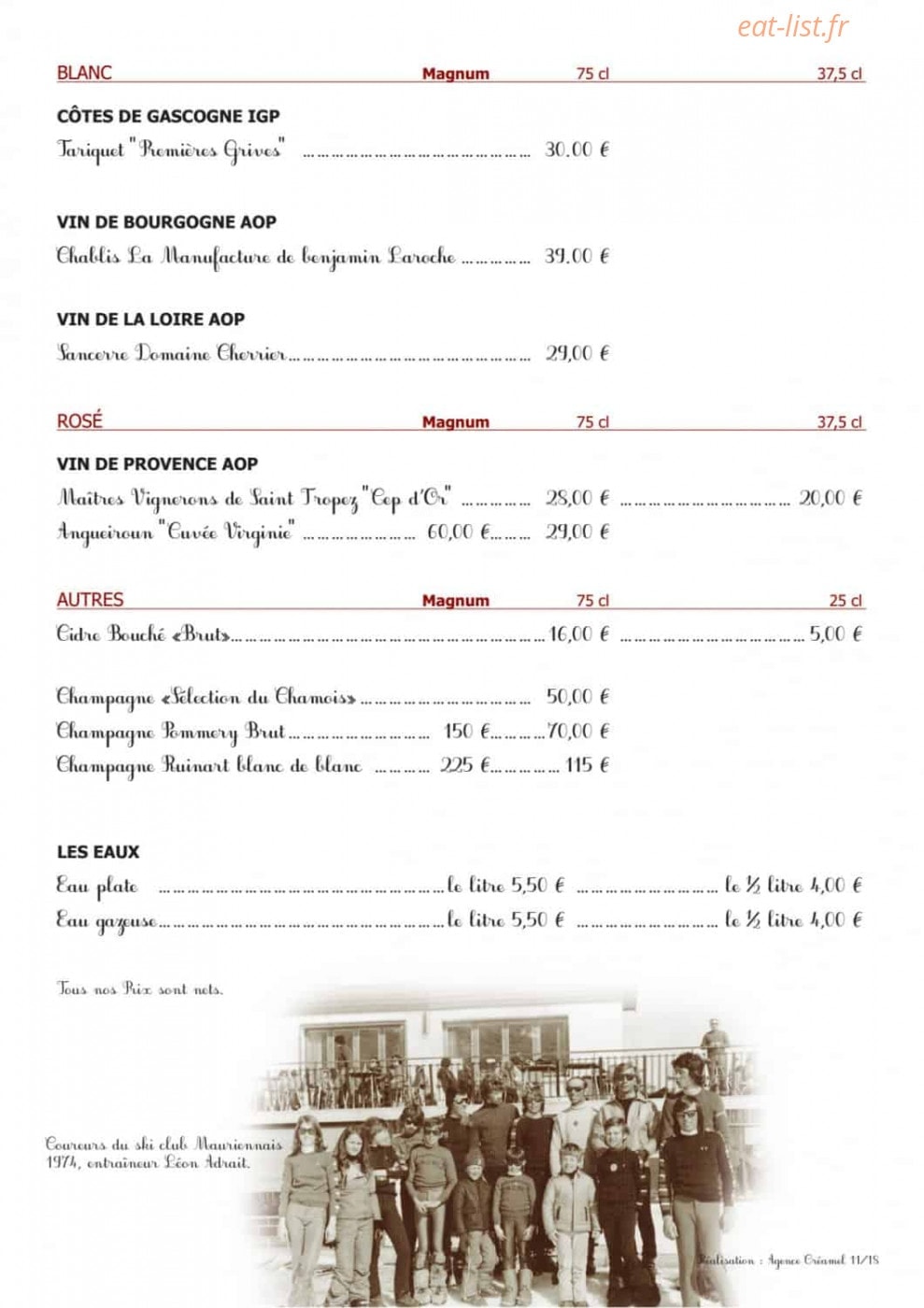 Le Chamois — carte page 17