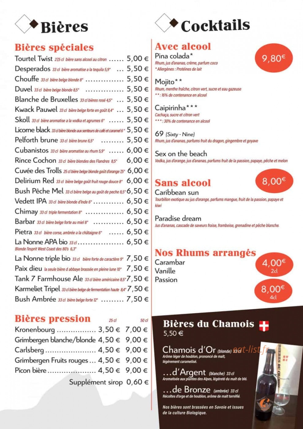 Le Chamois — carte page 27