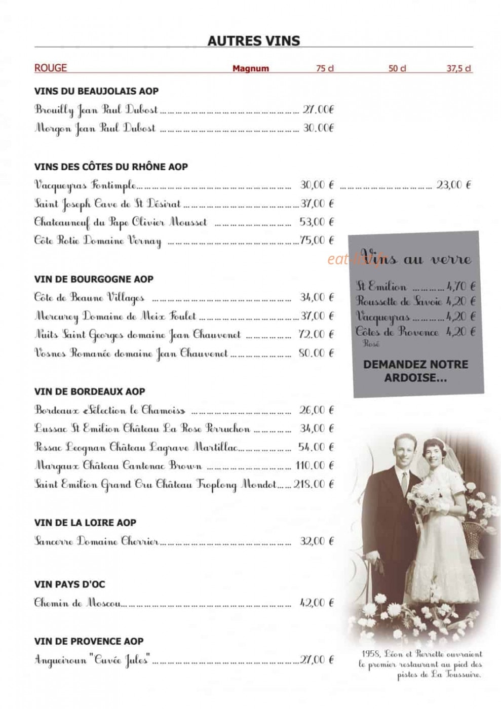 Le Chamois — carte page 16