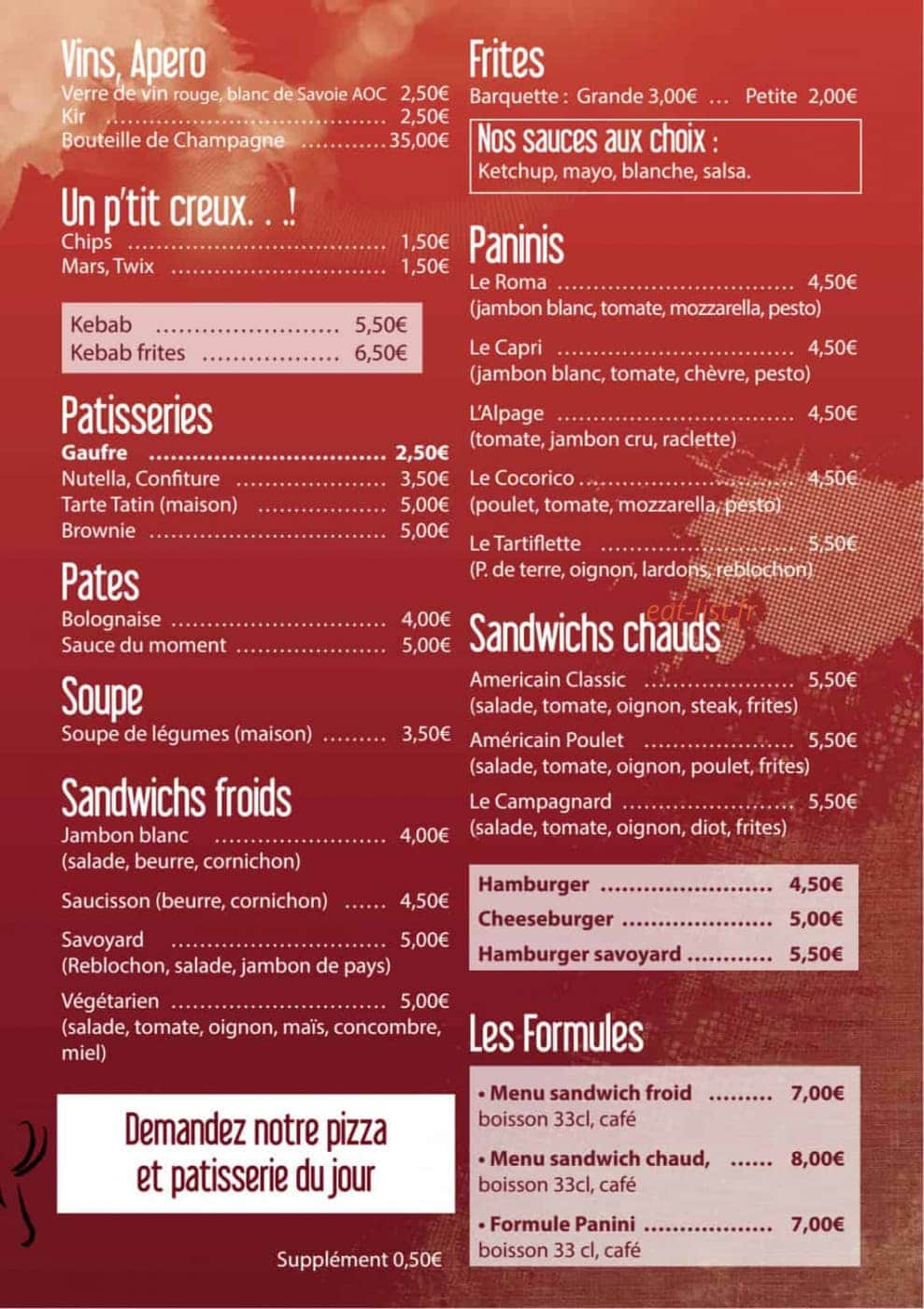 Le Chamois — carte page 3