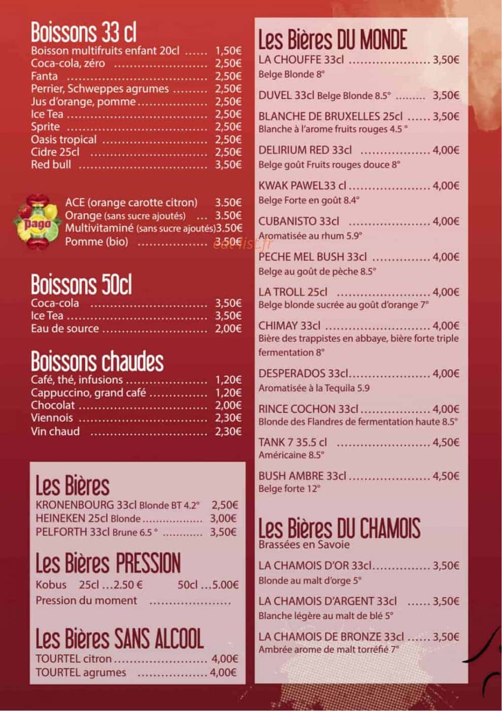Le Chamois — carte page 2