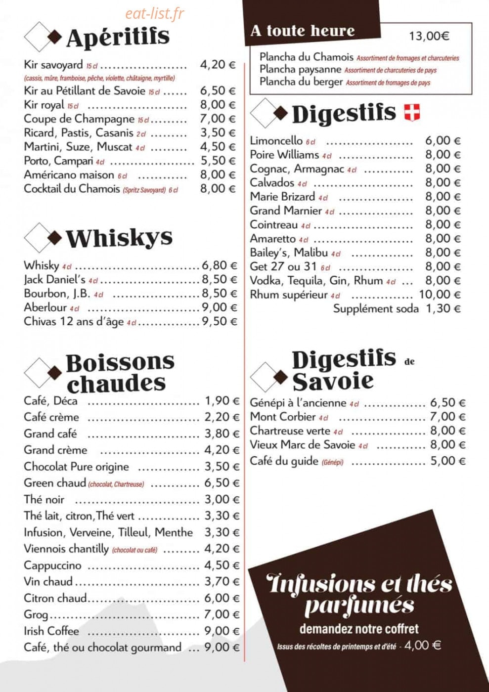 Le Chamois — carte page 26