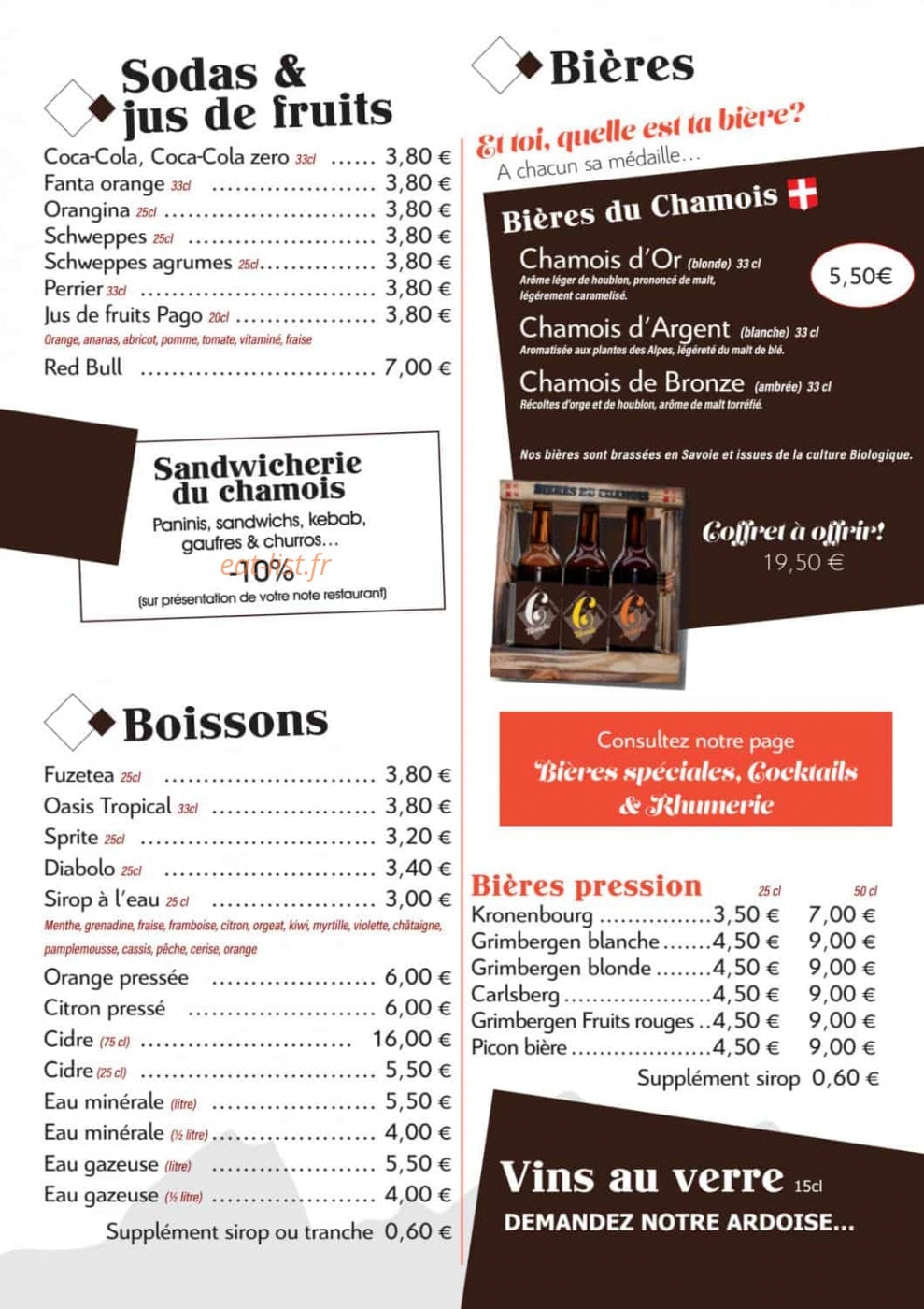 Le Chamois — carte page 25