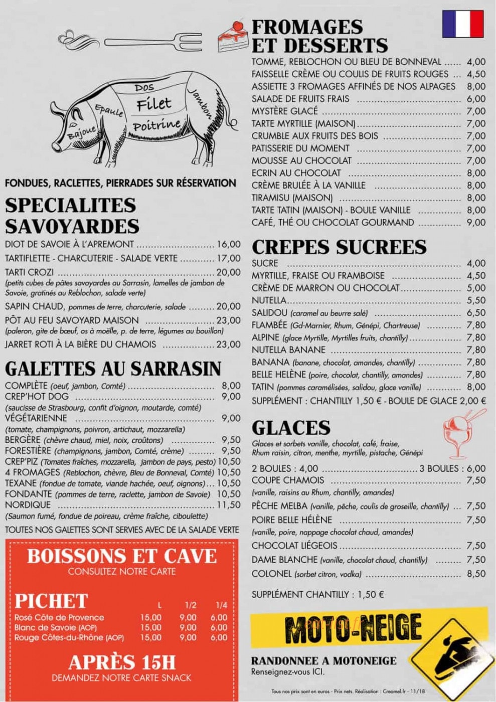 Le Chamois — carte page 19
