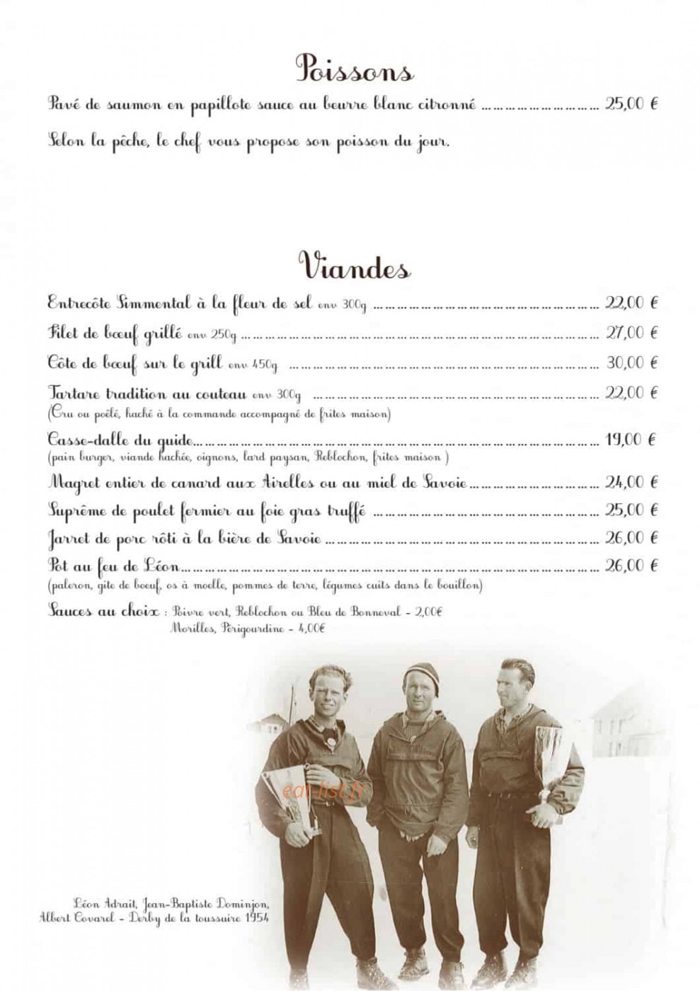 Le Chamois — carte page 8