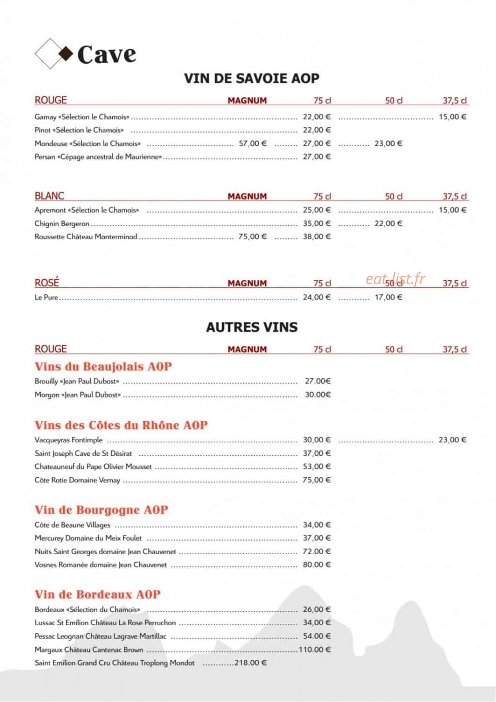 Le Chamois — carte page 23