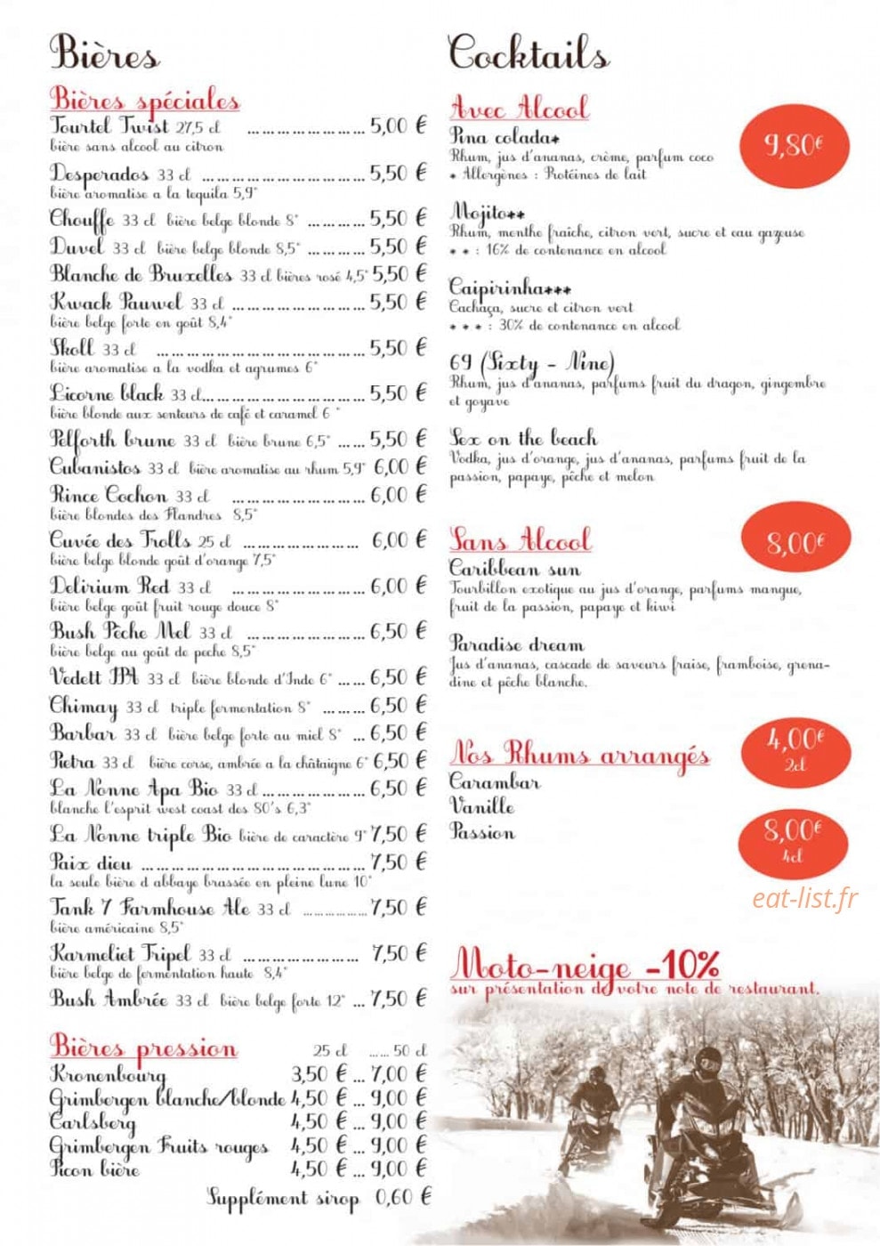 Le Chamois — carte page 6