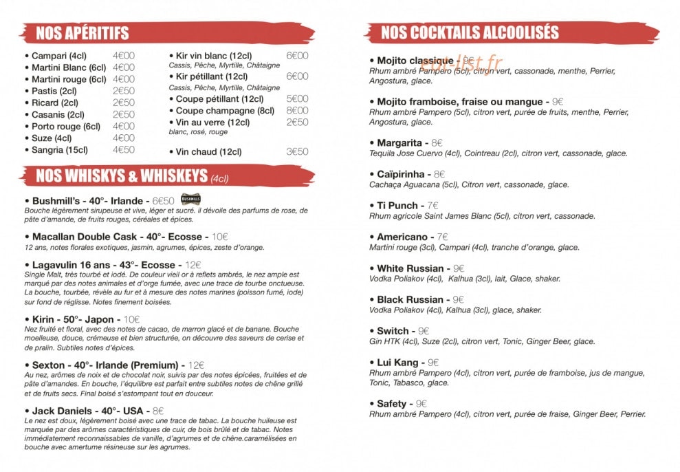 Le Tonneau — carte page 7