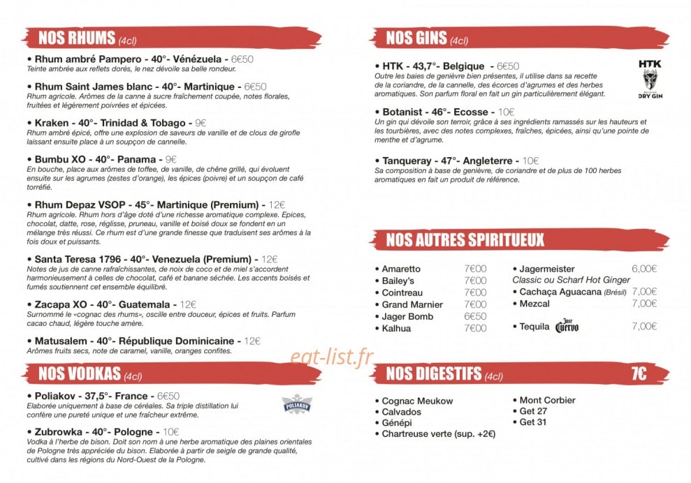 Le Tonneau — carte page 8