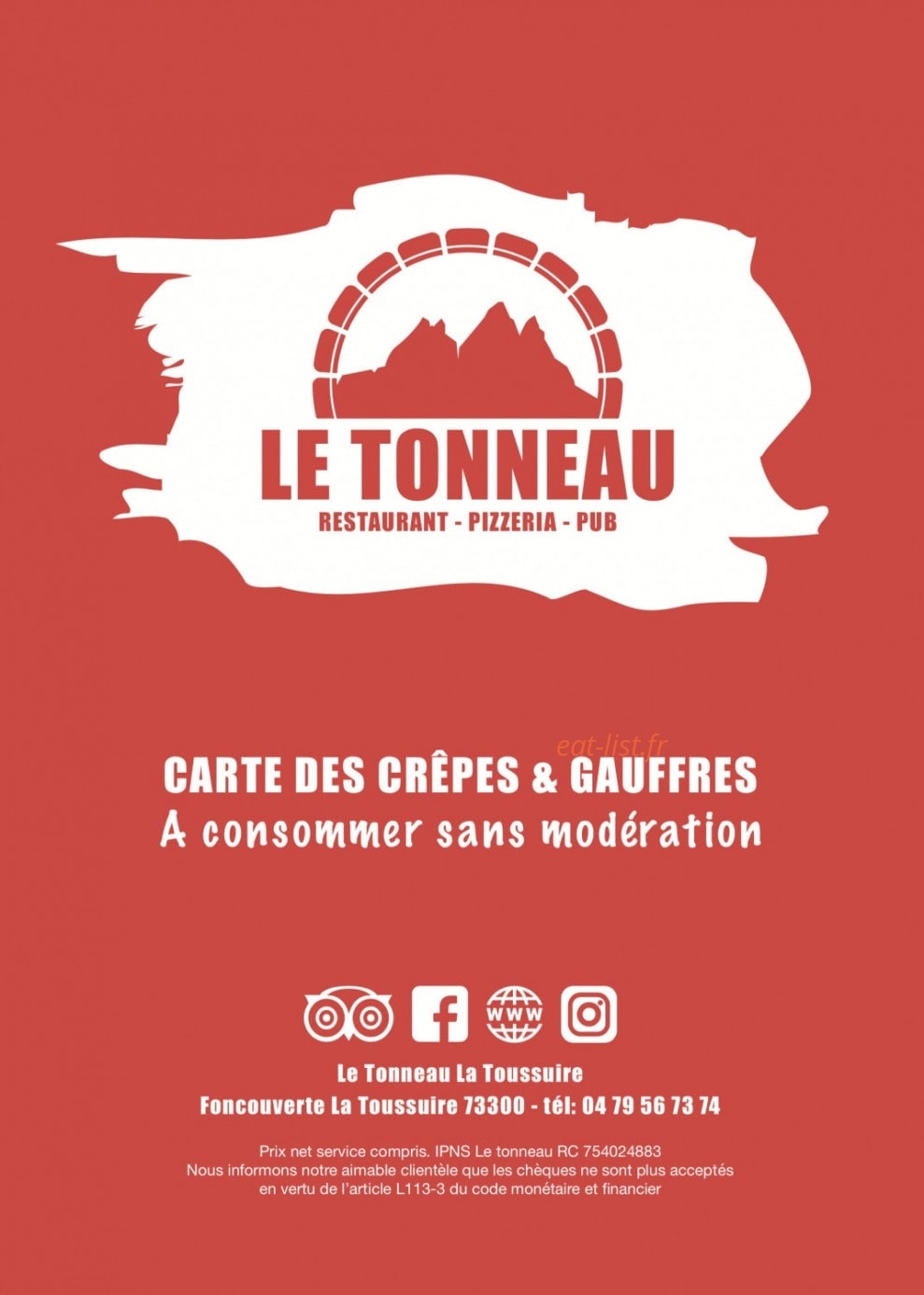 Le Tonneau — carte page 2