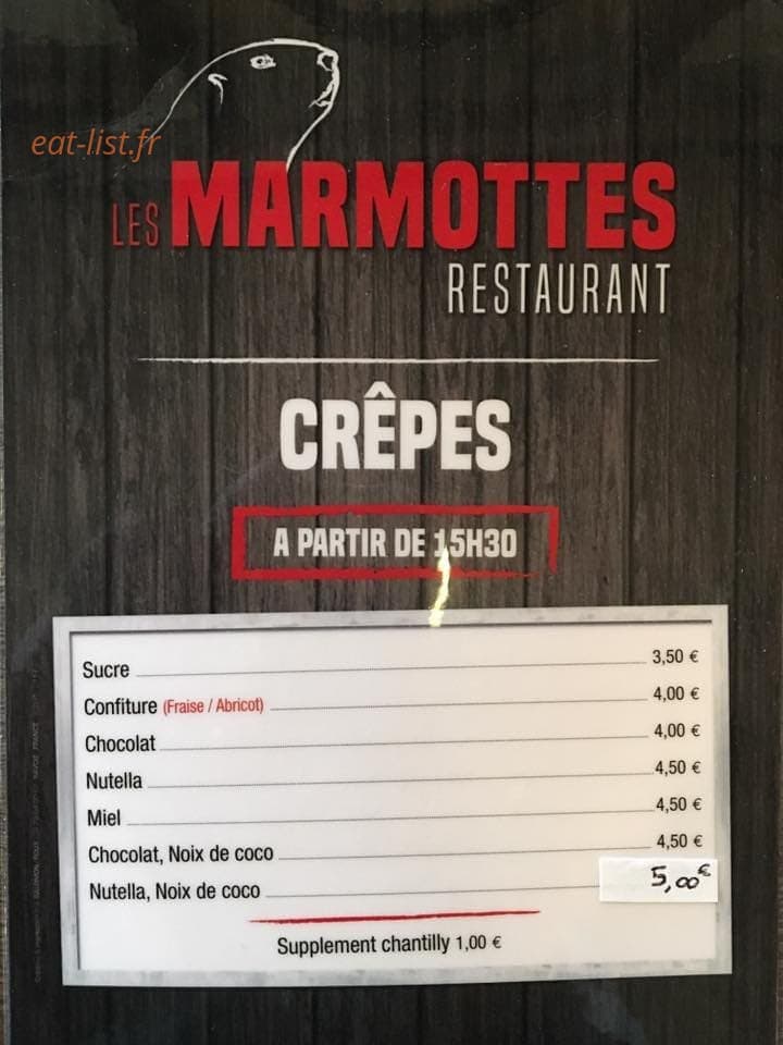 Les Marmottes — carte page 1